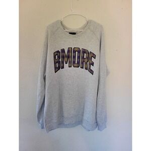 Where I'm From‎ Bmore Sweatshirt XX-Large Gray Purple Plaid Baltimore #17